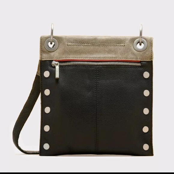 Hammett Montana Reversible Black Pewter & Brushed Silver Crossbody - Picture 3 of 10
